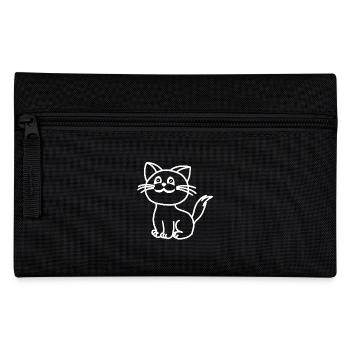 Katze Katze Haustiere Kinder Kitten Baby - Federtasche - Schwarz - Vorne