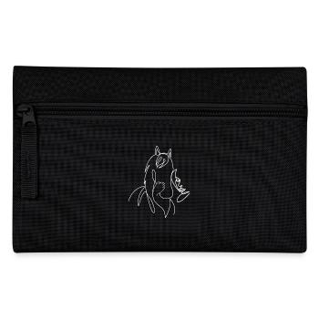 Horse Lineart - Pencil Case - black - Front