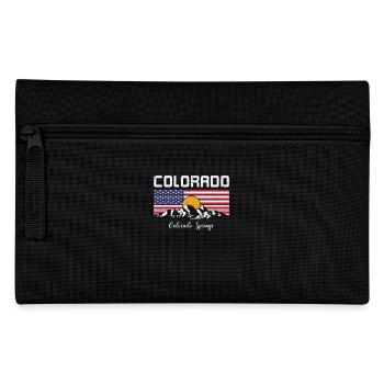 Colorado Berge - Federtasche - Schwarz - Vorne