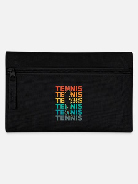 Tennis Retro - Federtasche - Schwarz