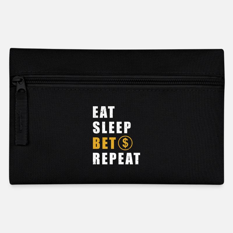 Wetten Casino Spruch - Federtasche - Schwarz