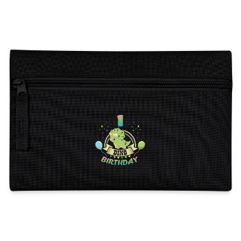 Dino 1 Birthday - Pencil Case - black - Front