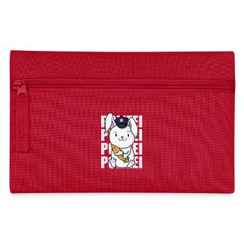 Police with police hat rabbit - Pencil Case - red - Front