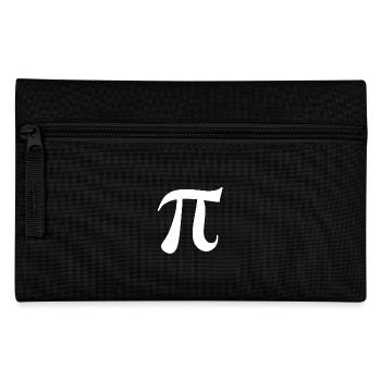Pi signe blanc symbole - Trousse - noir - Devant