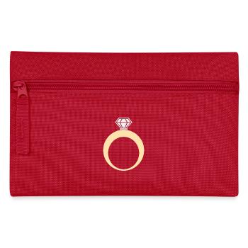 Ring wedding ring engagement ring - Pencil Case - red - Front