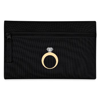 Anneau Alliance Bague de fiançailles - Trousse - noir - Devant