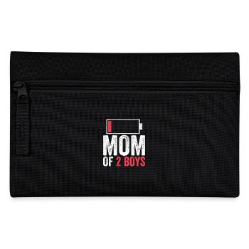 Mom Of 2 Boys Lustige Geschenkidee Für Mütter - Federtasche - Schwarz - Vorne