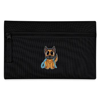 Deutscher Schäferhund - Federtasche - Schwarz - Vorne