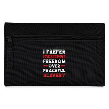 Freedom over Fear - Federtasche - Schwarz - Vorne