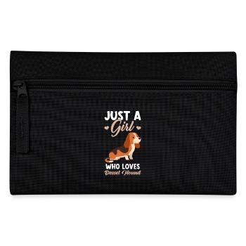 Basset Hound - Pencil Case - black - Front
