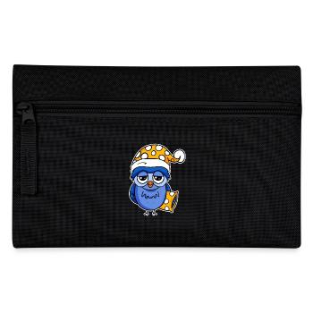 Early riser owl sleeping - Pencil Case - black - Front