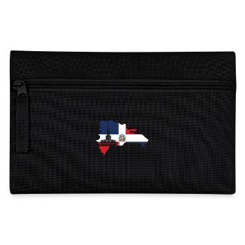 Dominikanische Republik Flagge - Federtasche - Schwarz - Vorne