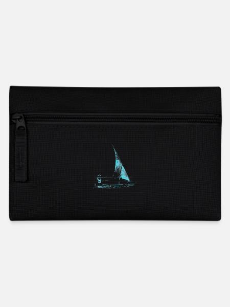 Segelboot - Federtasche - Schwarz