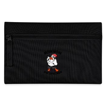 Freche Möwe - Moin Moin Ihr Spacken - Federtasche - Schwarz - Vorne