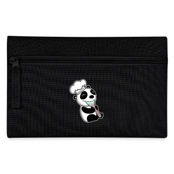 Kochender Baby Panda - Federtasche - Schwarz - Vorne