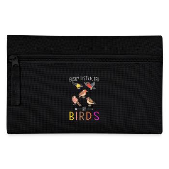 Oiseau cadeau d’oiseau - Trousse - noir - Devant