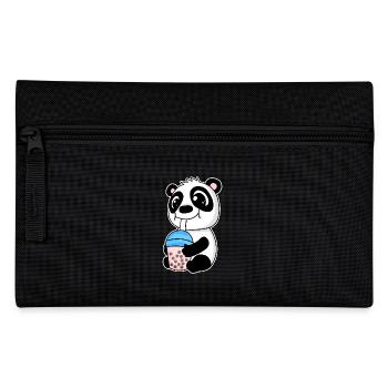 Bubble Tea Panda - Federtasche - Schwarz - Vorne