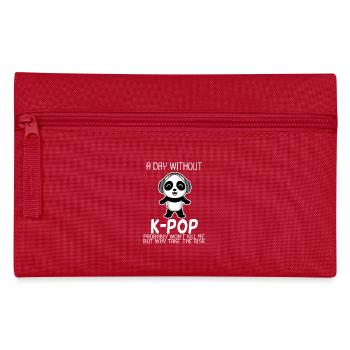 K-Pop Panda - Federtasche - Rot - Vorne