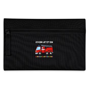 Geschenk für Kindergarten Kleinkinder - Federtasche - Schwarz - Vorne
