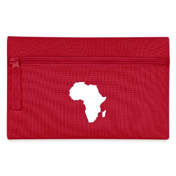 Afrika Kontinent Karte weiß - Federtasche - Rot - Vorne