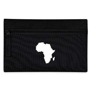 Afrika Kontinent Karte weiß - Federtasche - Schwarz - Vorne