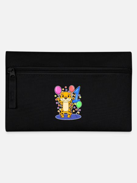 1 year old 1 birthday gift - Pencil Case - black
