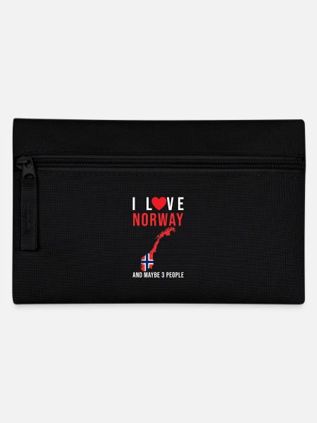 Norwegen Ich liebe Norwegen - Federtasche - Schwarz
