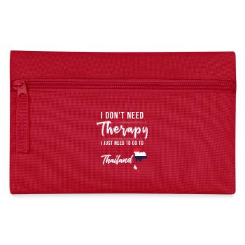 Thailand Urlaub Spruch Thailand - Federtasche - Rot - Vorne