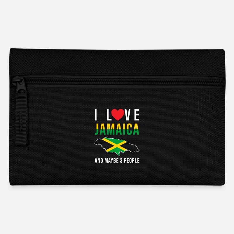 Jamaïque j'aime la Jamaïque - Trousse - noir