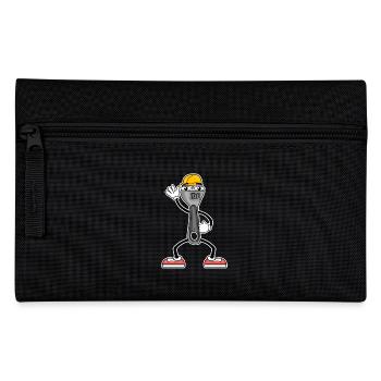 Tool Cartoon Wrench - Pencil Case - black - Front