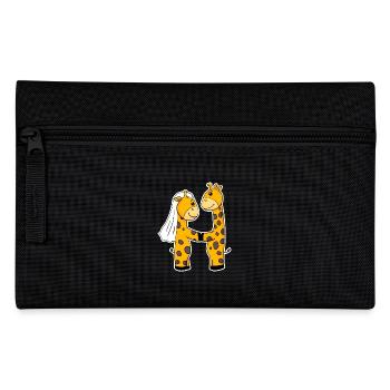 Married giraffes - Pencil Case - black - Front
