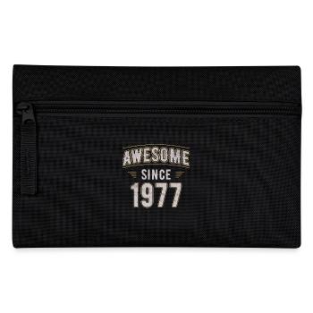 Awsome since 1977 vintage birthday - Pencil Case - black - Front
