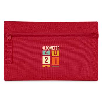 Oldometer 21st Birthday Gift - Pencil Case - red - Front