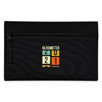 Oldometer 21. Geburtstag Geschenk - Federtasche - Schwarz - Vorne