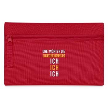 Égoïstes, sort drôle - Trousse - rouge - Devant