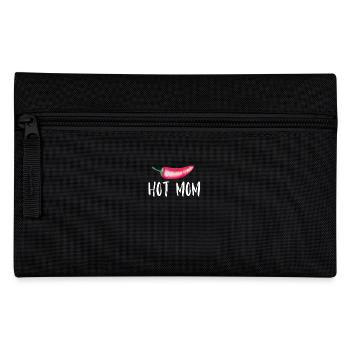 Hot Mom Chilli Saying for Dads - Pencil Case - black - Front