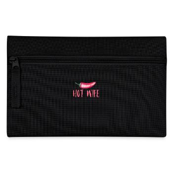 Hot Wife Chilli Saying for Dads - Pencil Case - black - Front