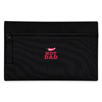 Hot Dad Chilli Saying for Dads - Pencil Case - black - Front