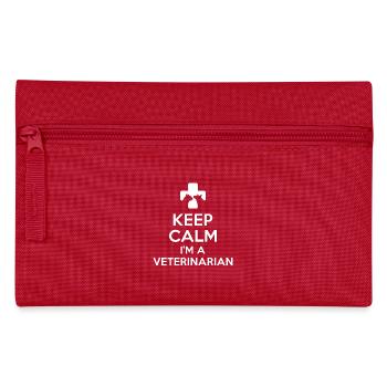 Vet Gift - Pencil Case - red - Front