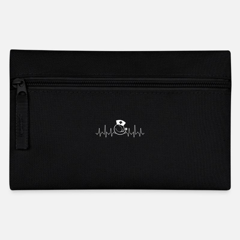 Nurse Heartbeat - Federtasche - Schwarz