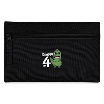 4. Geburtstag - 4 Jahre alt - Ich bin 4 - Federtasche - Schwarz - Vorne