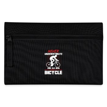 bicycle Fahrrad Never underestimate and old Man - Federtasche - Schwarz - Vorne