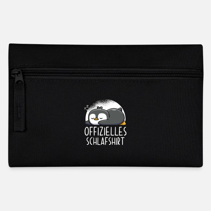 Offizielles Schlafshirt Pinguin - Federtasche - Schwarz