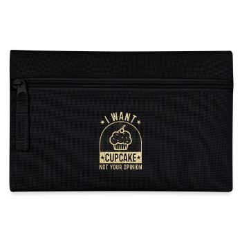 Cupcake baking gift funny - Pencil Case - black - Front
