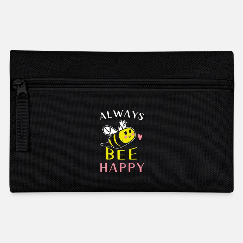 bee - Pencil Case - black