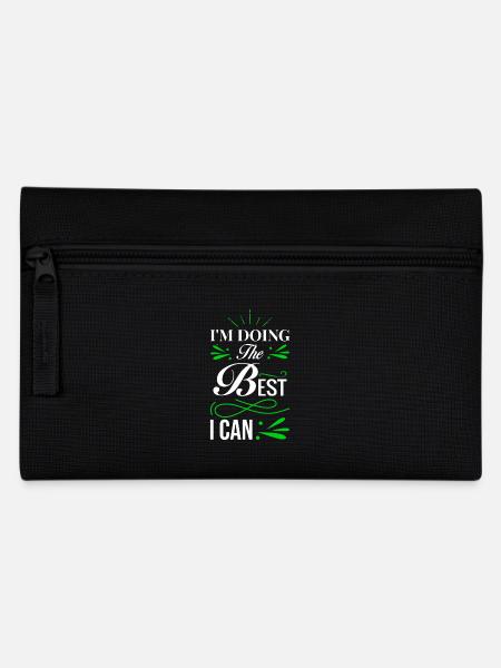 Ich gebe mein bestes - Federtasche - Schwarz