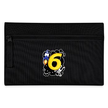 6ème anniversaire - 6 ans d’astronaute garçon cadeau - Trousse - noir - Devant