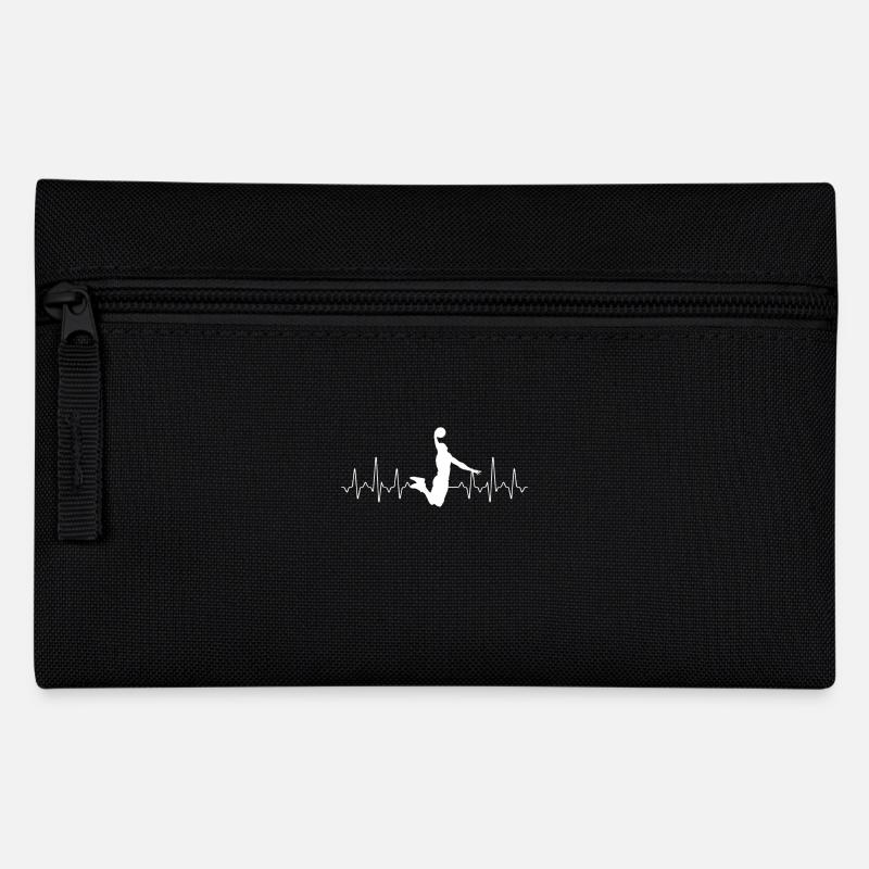 Basketball Heartbeat - Federtasche - Schwarz