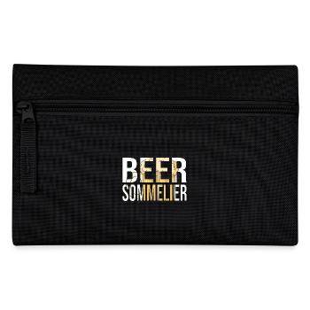 Bière sort buveur de bière cadeau sommelier de bière - Trousse - noir - Devant