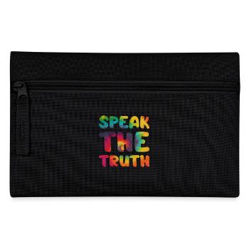 Hippie Proverbe Speak the truth - Trousse - noir - Devant